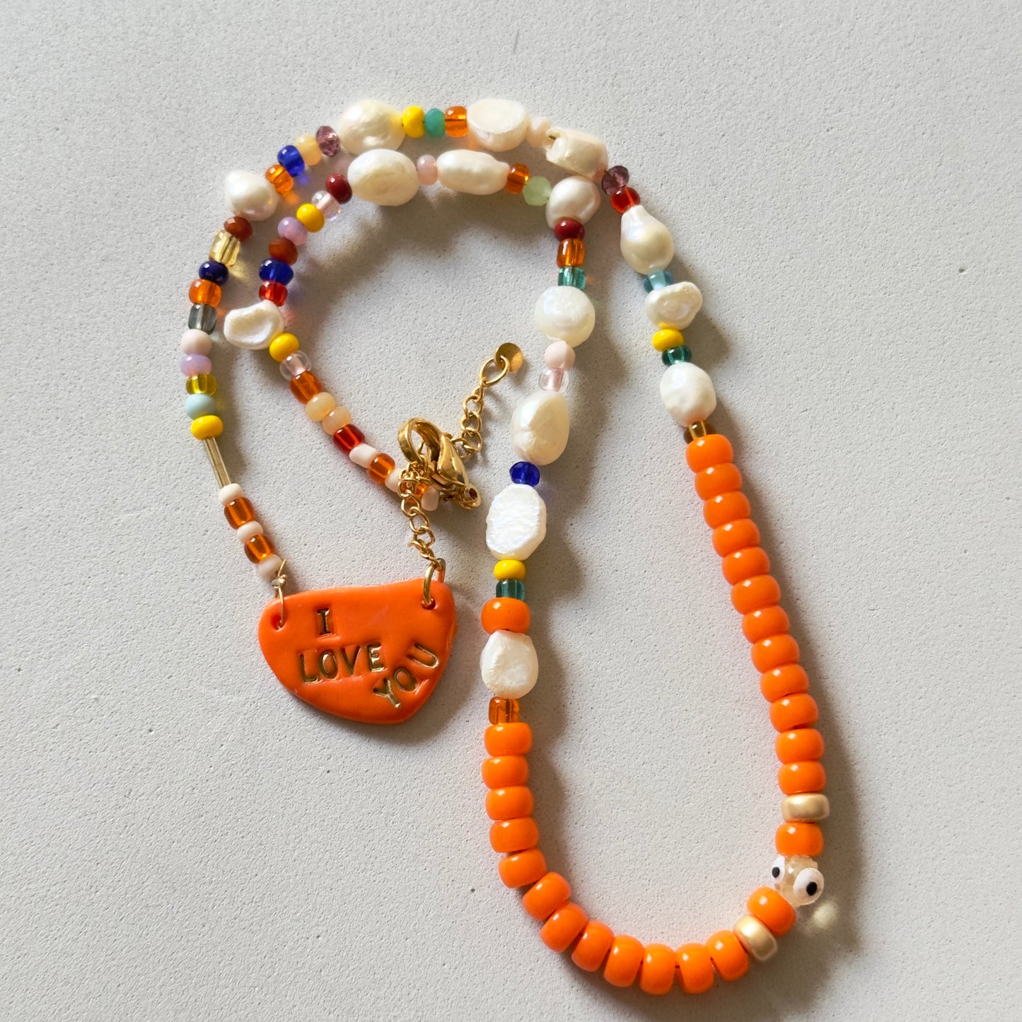 I Love You orange